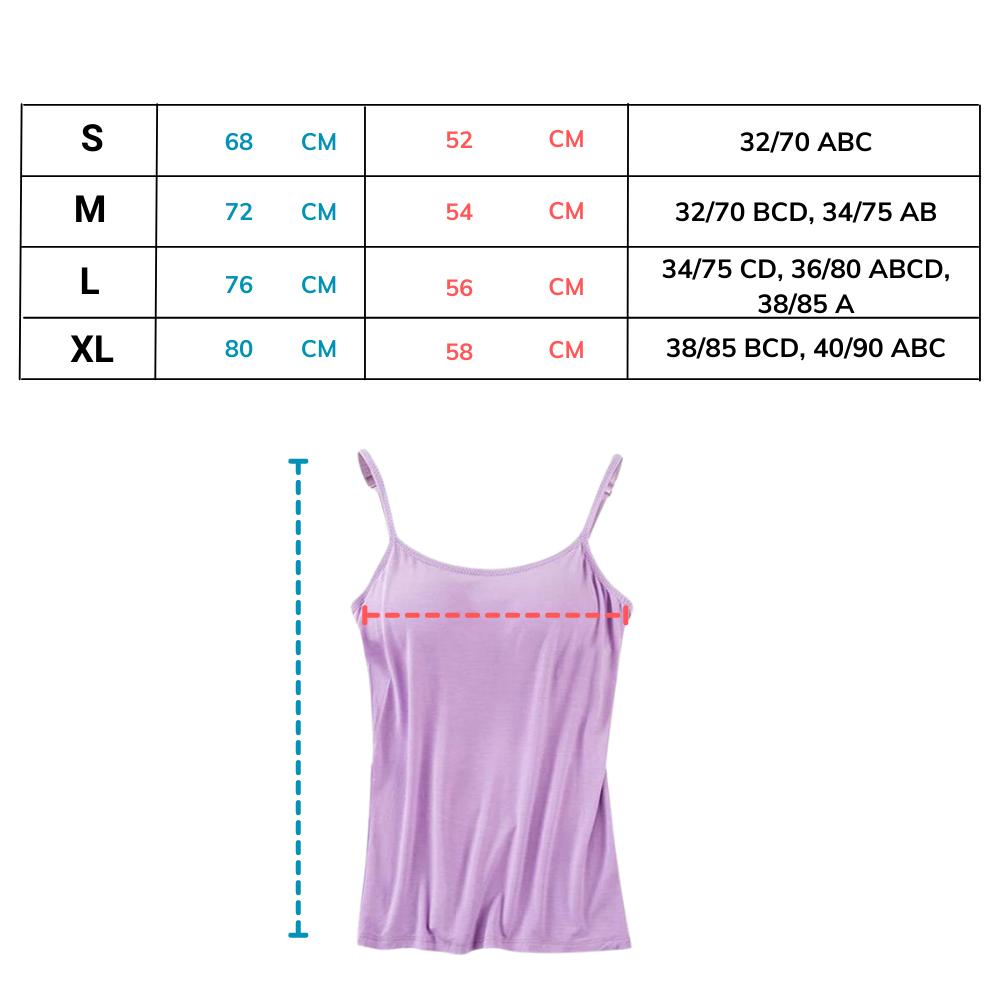 Camisole with Built-In Bra