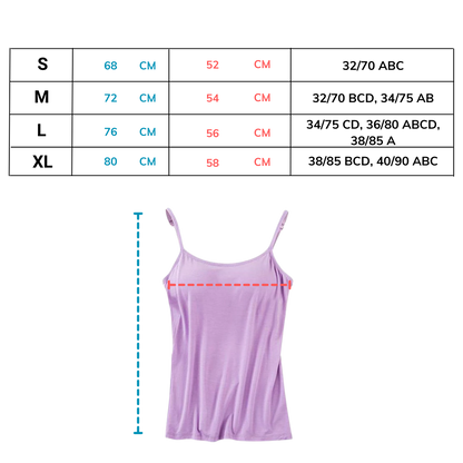 Camisole with Built-In Bra