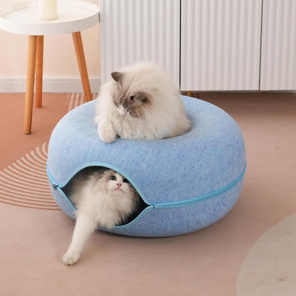 "Hide-and-seek" Wendy Cat Tunnel Bed